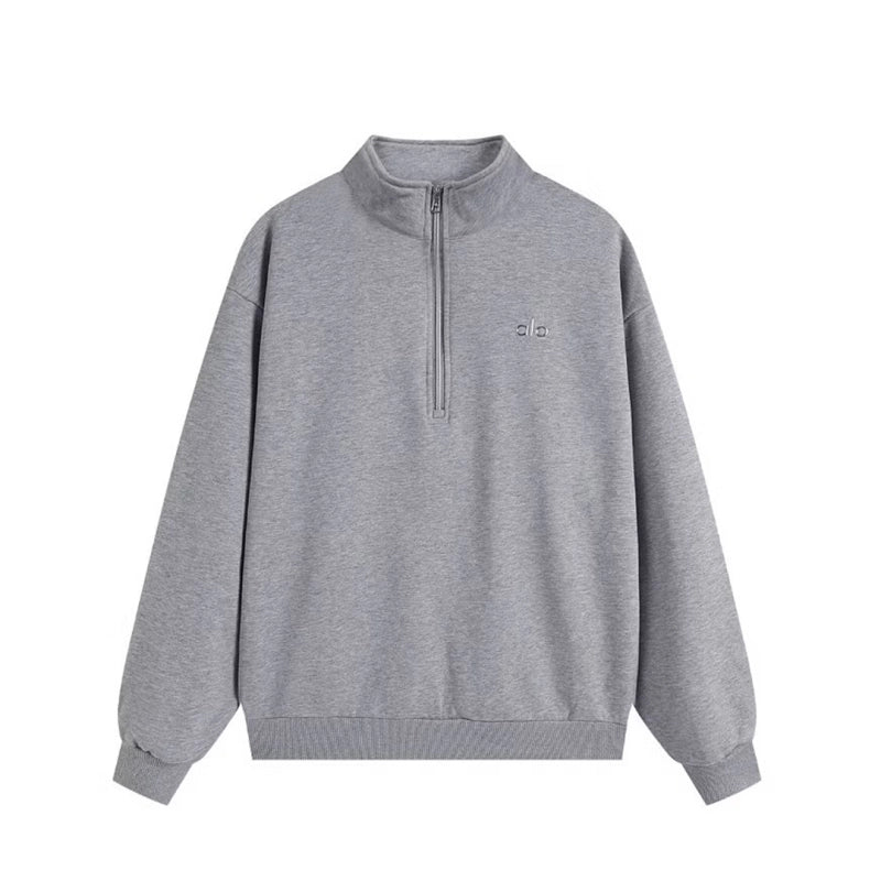 Alo Quarter Zip Set Grey